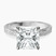 Pre-Designed Platinum Ivory Vintage Solitaire Lab Diamond Ring