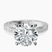 Pre-Designed 10kt White Gold Ivory Vintage Solitaire Lab Diamond Ring