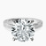 Pre-Designed 14kt White Gold Ivory Vintage Solitaire Lab Diamond Ring