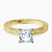 Pre-Designed 18kt Yellow Gold Ivory Vintage Solitaire Lab Diamond Ring