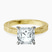 Pre-Designed 10kt Yellow Gold Ivory Vintage Solitaire Lab Diamond Ring