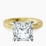 Pre-Designed 14kt Yellow Gold Ivory Vintage Solitaire Lab Diamond Ring