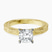 Pre-Designed 14kt Yellow Gold Ivory Vintage Solitaire Lab Diamond Ring