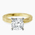 Pre-Designed 18kt Yellow Gold Ivory Vintage Solitaire Lab Diamond Ring