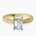 Pre-Designed 18kt Yellow Gold Ivory Vintage Solitaire Lab Diamond Ring