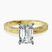 Pre-Designed 14kt Yellow Gold Ivory Vintage Solitaire Lab Diamond Ring