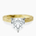 Pre-Designed 18ct Yellow Gold Ivory Vintage Solitaire Lab Diamond Ring
