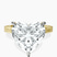 Pre-Designed 18kt Yellow Gold Ivory Vintage Solitaire Lab Diamond Ring