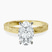 Pre-Designed 18ct Yellow Gold Ivory Vintage Solitaire Lab Diamond Ring