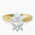 Pre-Designed 10kt Yellow Gold Ivory Vintage Solitaire Lab Diamond Ring
