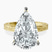 Pre-Designed 10kt Yellow Gold Ivory Vintage Solitaire Lab Diamond Ring