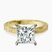 Pre-Designed 14kt Yellow Gold Ivory Vintage Solitaire Lab Diamond Ring