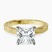 Pre-Designed 14kt Yellow Gold Ivory Vintage Solitaire Lab Diamond Ring