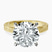 Pre-Designed 14kt Yellow Gold Ivory Vintage Solitaire Lab Diamond Ring