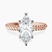 Sansa Solitaire Lab Diamond Engagement Ring in 9ct Rose Gold