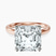 Pre-Designed 14kt Rose Gold Four Prong Solitaire 2mm Lab Diamond Ring