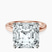 Pre-Designed 14kt Rose Gold Four Prong Solitaire 2mm Lab Diamond Ring