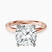 Pre-Designed 14kt Rose Gold Four Prong Solitaire 2mm Lab Diamond Ring