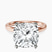 Pre-Designed 10kt Rose Gold Four Prong Solitaire 2mm Lab Diamond Ring