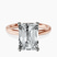 Pre-Designed 14kt Rose Gold Four Prong Solitaire 2mm Lab Diamond Ring