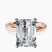 Pre-Designed 10kt Rose Gold Four Prong Solitaire 2mm Lab Diamond Ring