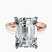 Pre-Designed 18kt Rose Gold Four Prong Solitaire 2mm Lab Diamond Ring