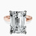 Pre-Designed 10kt Rose Gold Four Prong Solitaire 2mm Lab Diamond Ring