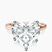 Pre-Designed 14kt Rose Gold Four Prong Solitaire 2mm Lab Diamond Ring