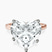 Pre-Designed 14kt Rose Gold Four Prong Solitaire 2mm Lab Diamond Ring