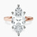 Pre-Designed 14kt Rose Gold Four Prong Solitaire 2mm Lab Diamond Ring