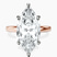 Pre-Designed 14kt Rose Gold Four Prong Solitaire 2mm Lab Diamond Ring