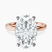 Pre-Designed 14kt Rose Gold Four Prong Solitaire 2mm Lab Diamond Ring