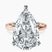 Pre-Designed 14kt Rose Gold Four Prong Solitaire 2mm Lab Diamond Ring