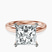 Pre-Designed 14kt Rose Gold Four Prong Solitaire 2mm Lab Diamond Ring