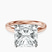 Pre-Designed 14kt Rose Gold Four Prong Solitaire 2mm Lab Diamond Ring