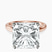 Pre-Designed 18kt Rose Gold Four Prong Solitaire 2mm Lab Diamond Ring