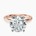Pre-Designed 14kt Rose Gold Four Prong Solitaire 2mm Lab Diamond Ring