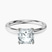 Four Prong Solitaire 2mm Lab Diamond Engagement Ring in Platinum