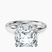 Pre-Designed 10kt White Gold Four Prong Solitaire 2mm Lab Diamond Ring