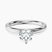 Pre-Designed 10kt White Gold Four Prong Solitaire 2mm Lab Diamond Ring