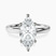 Pre-Designed 9ct White Gold Four Prong Solitaire 2mm Lab Diamond Ring