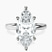 Pre-Designed Platinum Four Prong Solitaire 2mm Lab Diamond Ring