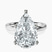 Pre-Designed 18kt White Gold Four Prong Solitaire 2mm Lab Diamond Ring