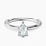 Pre-Designed 10kt White Gold Four Prong Solitaire 2mm Lab Diamond Ring