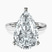 Pre-Designed Platinum Four Prong Solitaire 2mm Lab Diamond Ring