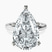 Pre-Designed 10kt White Gold Four Prong Solitaire 2mm Lab Diamond Ring