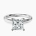 Four Prong Solitaire 2mm Lab Diamond Engagement Ring in Platinum