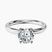 Pre-Designed 14kt White Gold Four Prong Solitaire 2mm Lab Diamond Ring