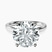 Pre-Designed 10kt White Gold Four Prong Solitaire 2mm Lab Diamond Ring