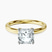 Four Prong Solitaire 2mm Lab Diamond Engagement Ring in 10kt Yellow Gold